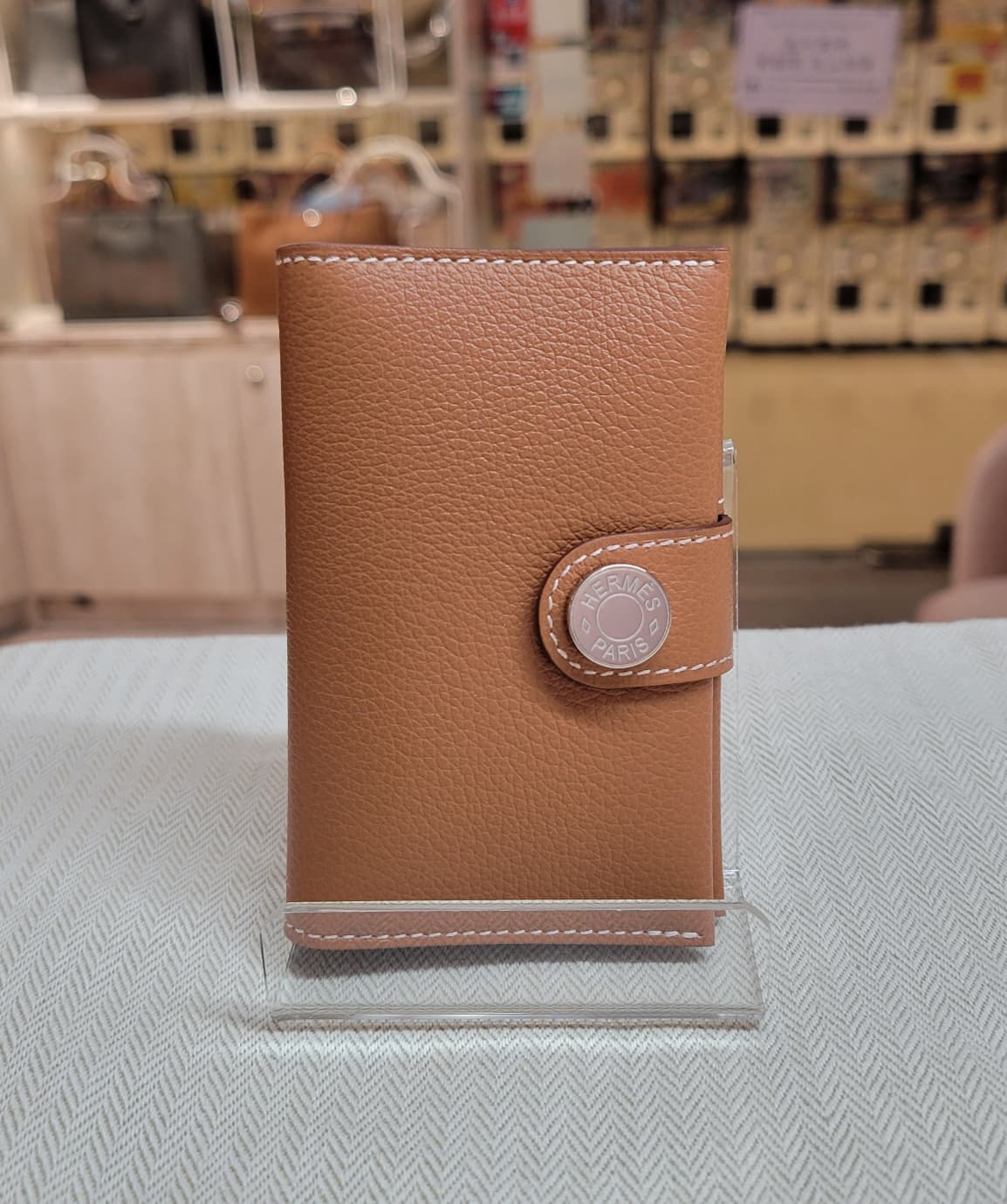 HERMES RMS CARD HOLDER GOLD CK