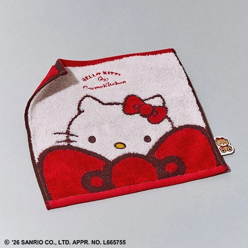 [限定] COSME KITCHEN HELLO KITTY Towel Handkerchief 手帕