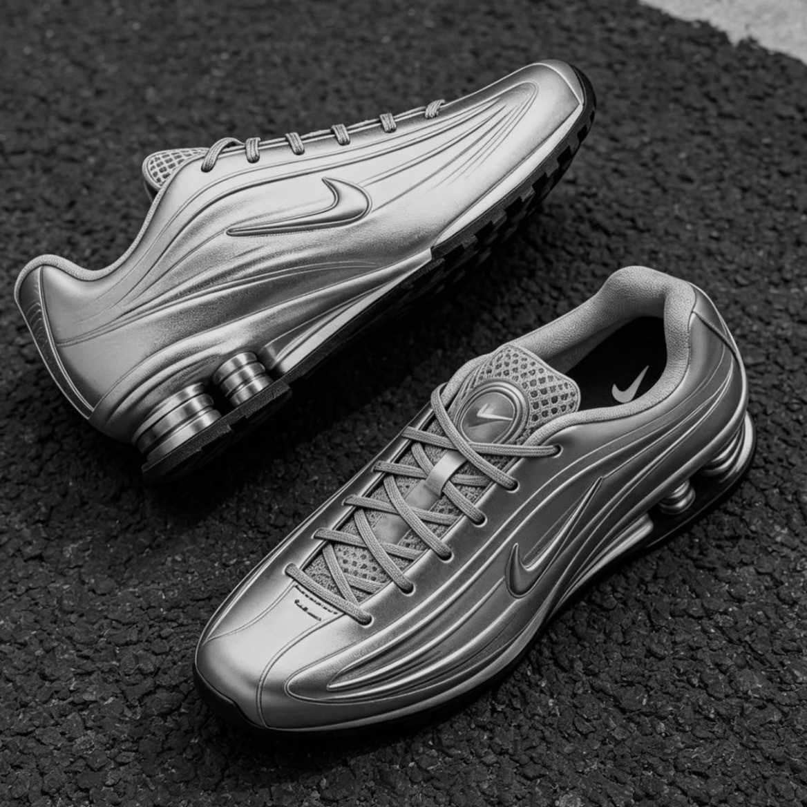NIKE SHOZ Z 科技銀 亮銀 彈簧鞋 舒適 跑鞋 女鞋 IO7843-002