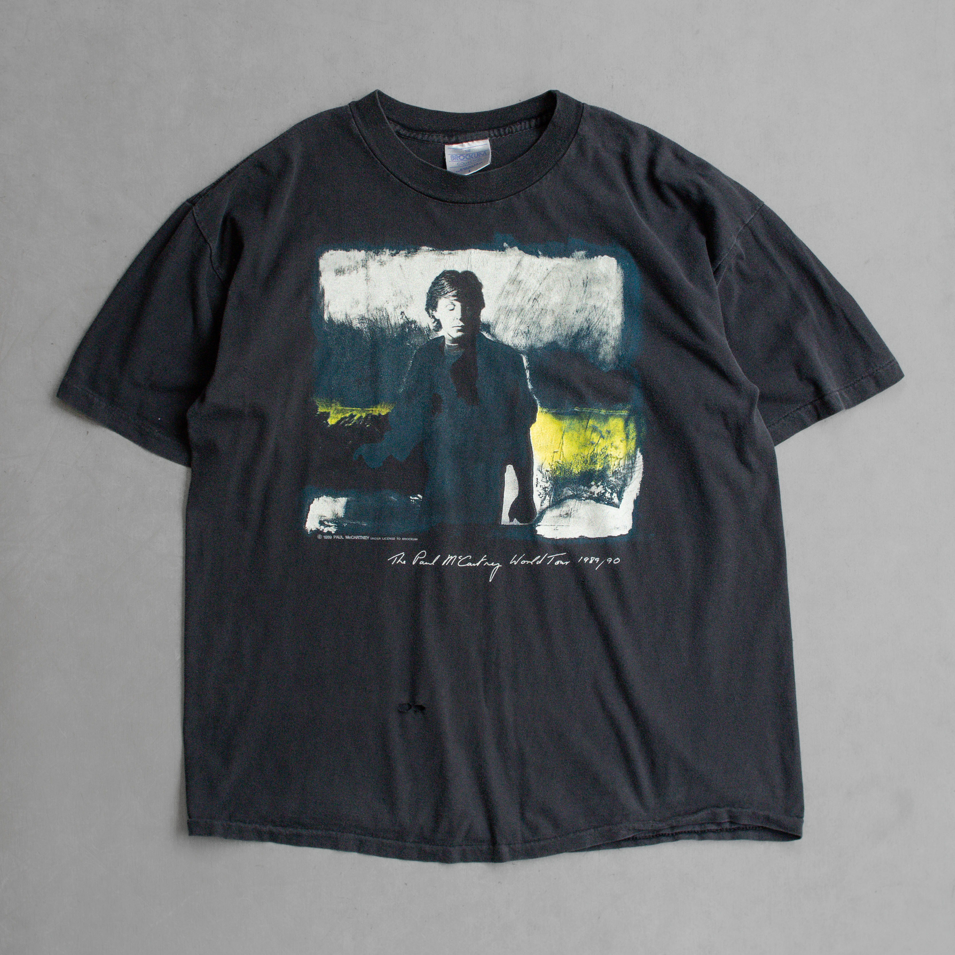 80-90S PAUL MCCARTNEY TOUR TEE 美國製 保羅麥卡尼 巡迴 黑色 短袖 T恤