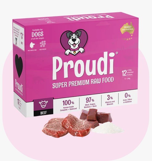 Proudi 急凍生肉狗糧 全牛
