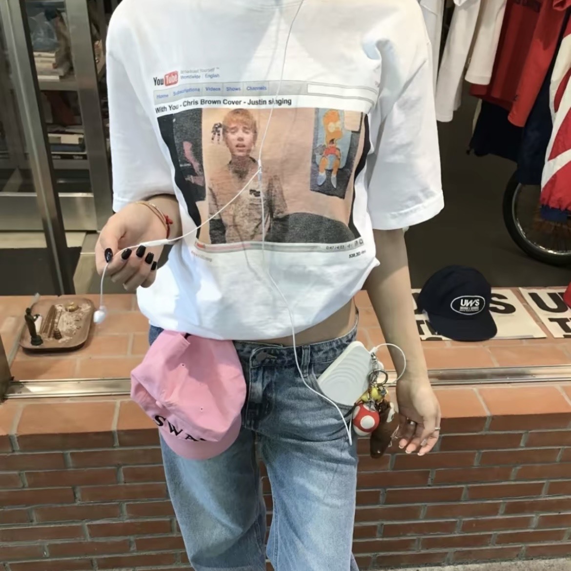 【代購】SKYLRK 科切拉限定 SS26  Bieber YouTube 人物印花短袖T恤｜男女同款