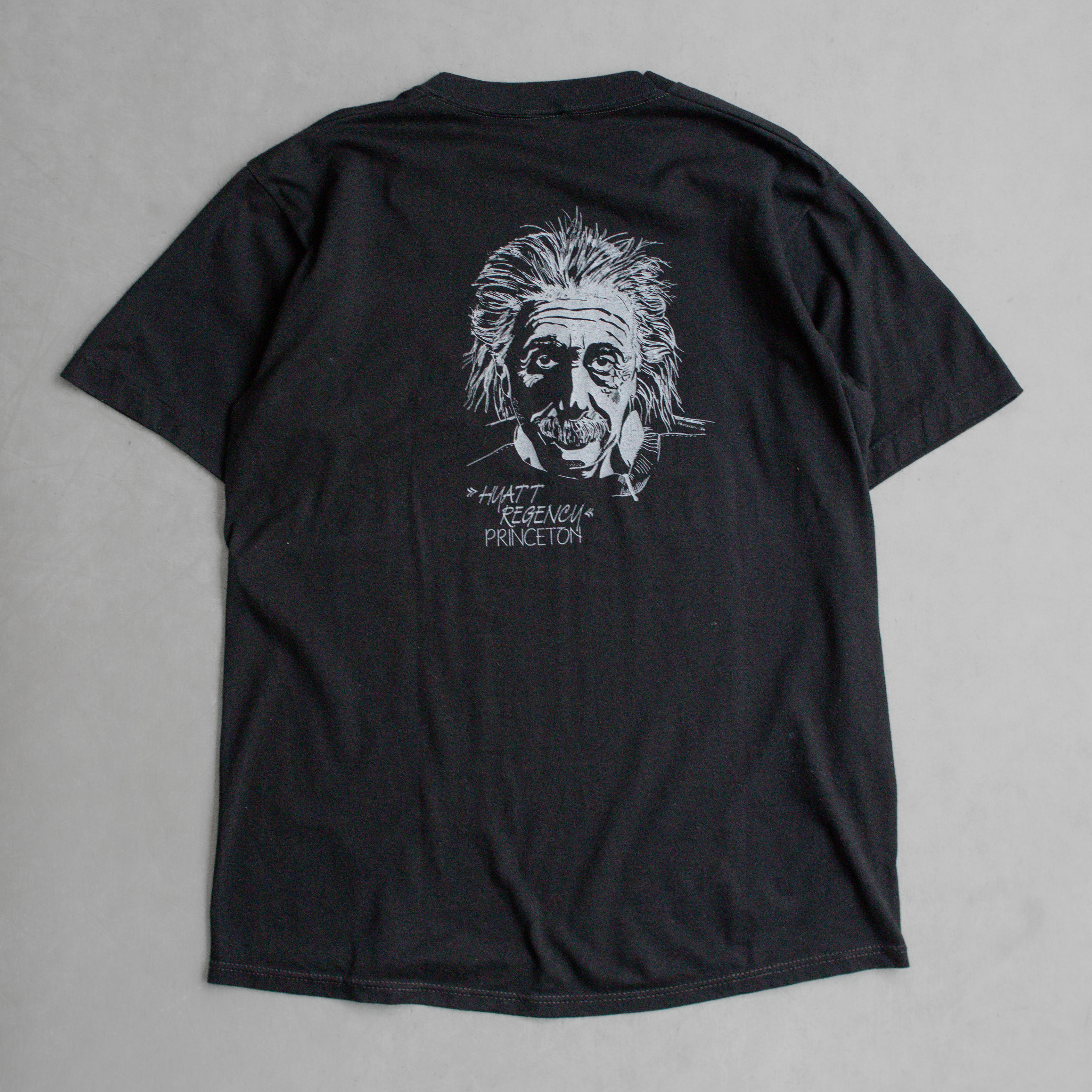 80S ALBERT EINSTEIN TEE 美國製 亞伯 愛因斯坦 黑色 短袖 T恤