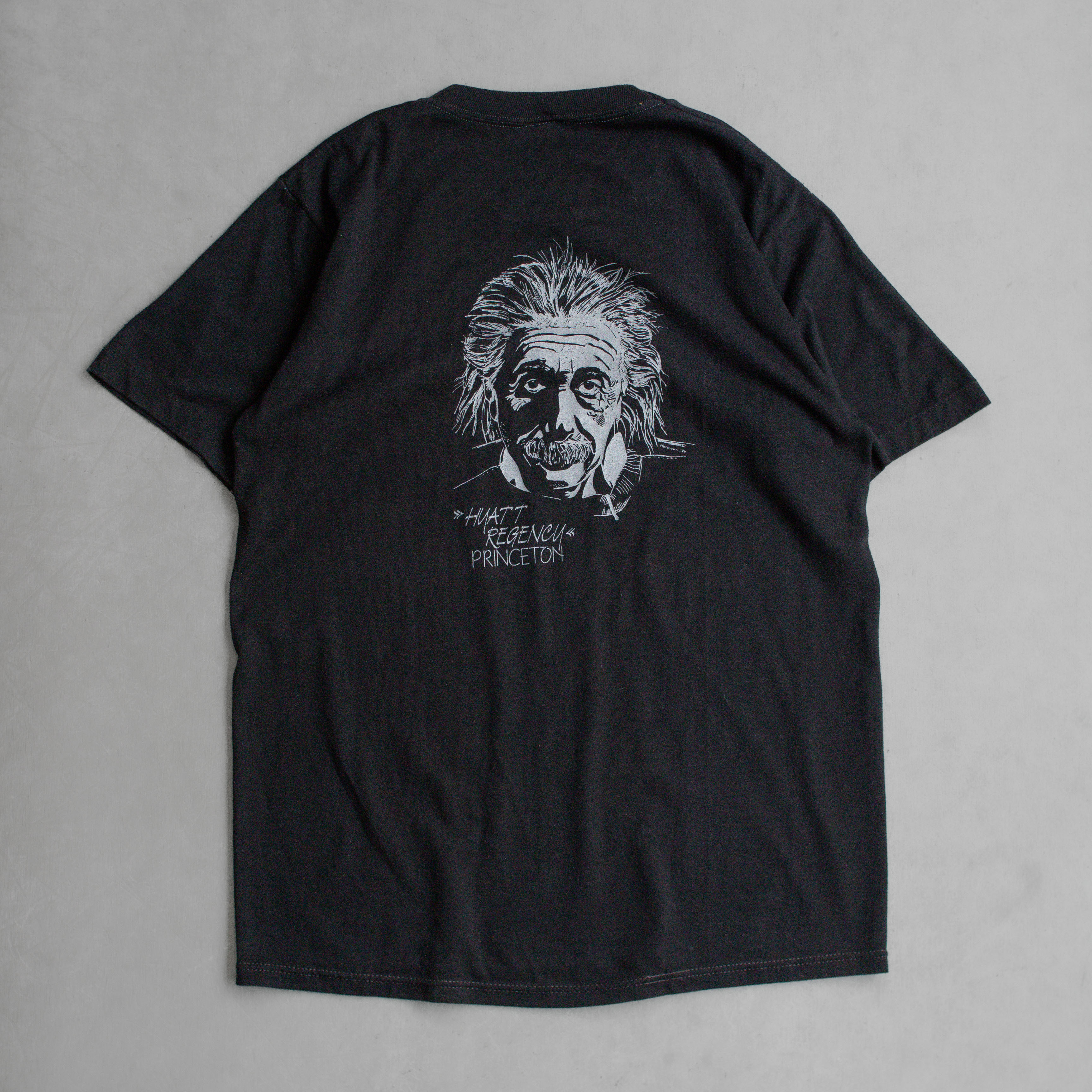 80S ALBERT EINSTEIN TEE 美國製 亞伯 愛因斯坦 黑色 短袖 T恤