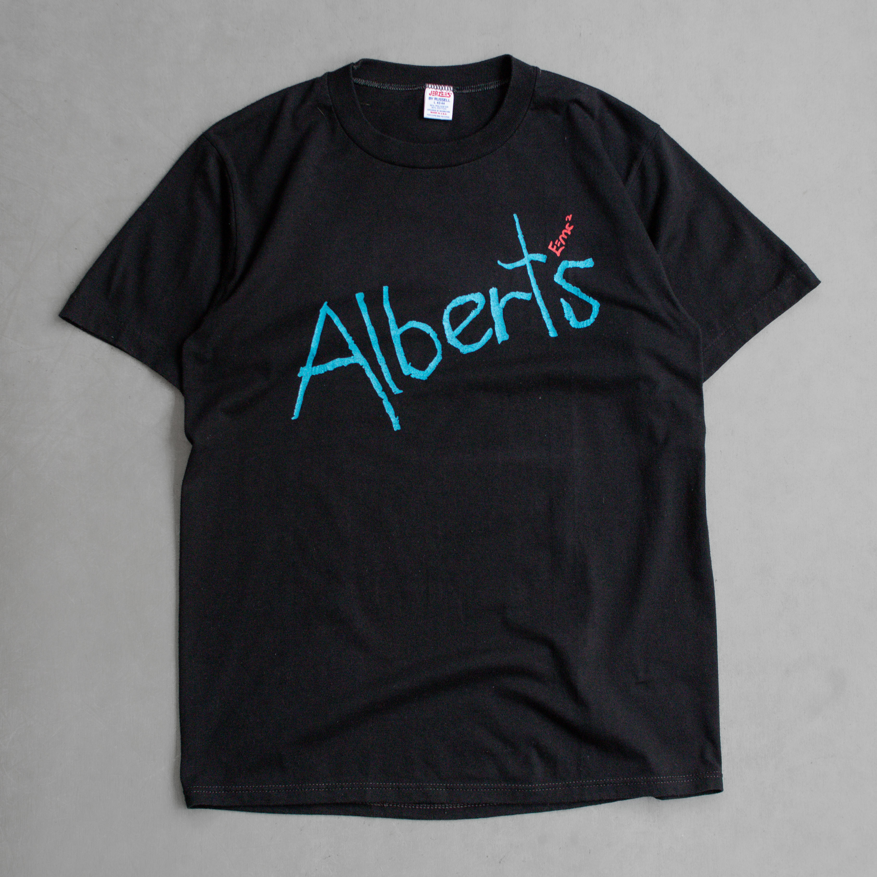 80S ALBERT EINSTEIN TEE 美國製 亞伯 愛因斯坦 黑色 短袖 T恤
