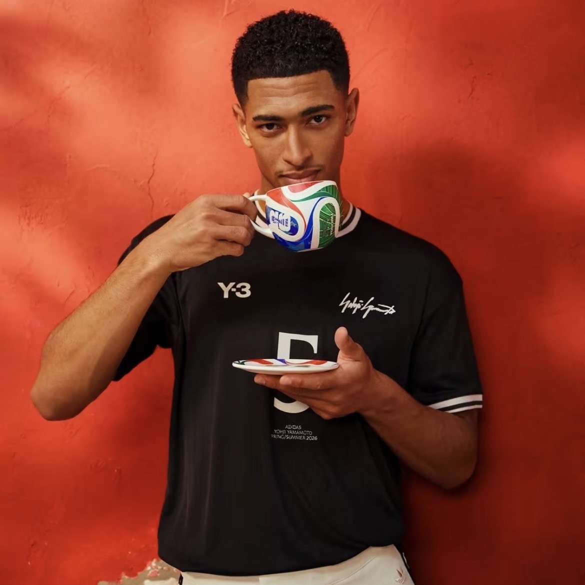 【代購】Y-3 SS26 Logo Football Jersey  字母印花圓領短袖足球衣｜男女同款