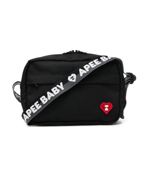 APEE HEART BADGE CROSSBODY MINI BAG #1  BAPE AAPE 品牌支線系列 猿人 愛心 小側包 3色