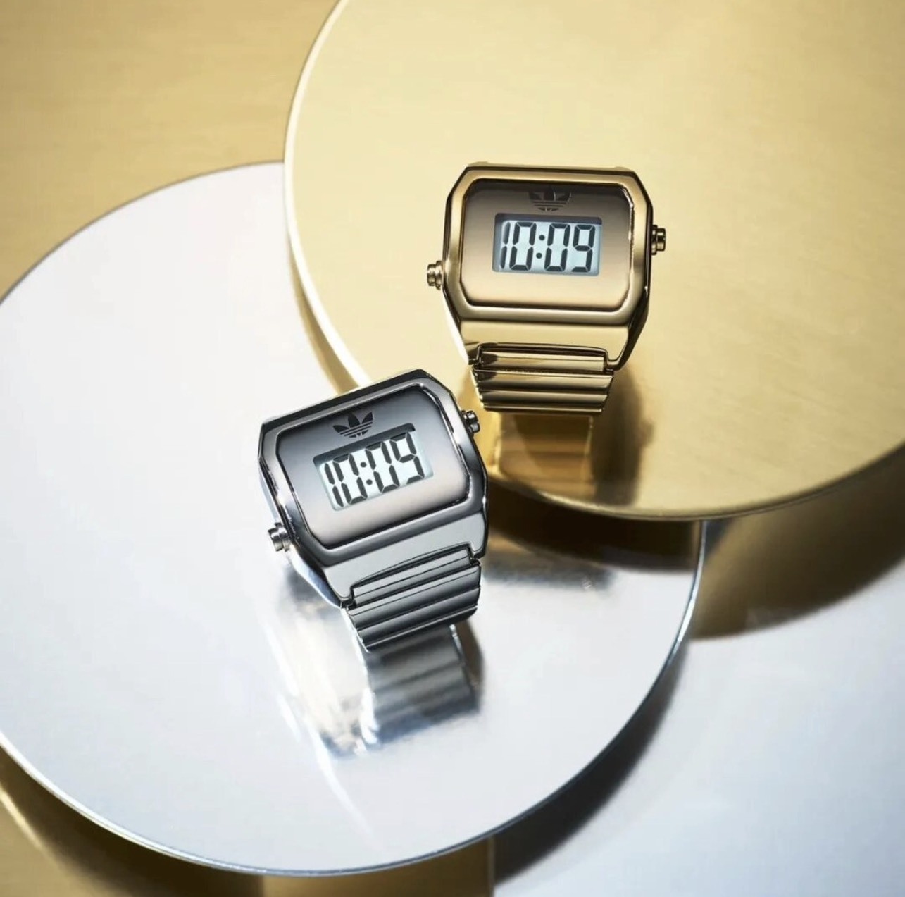 Adidas Originals x Timex Digital Two Ring 聯名款 戒指 手錶 不鏽鋼 石英機芯 兩色 AOST260362I