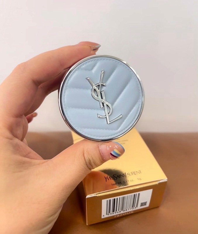 <缺貨隨時下架⚡️> YSL-控油定妝氣墊5g小樣 #冰川藍