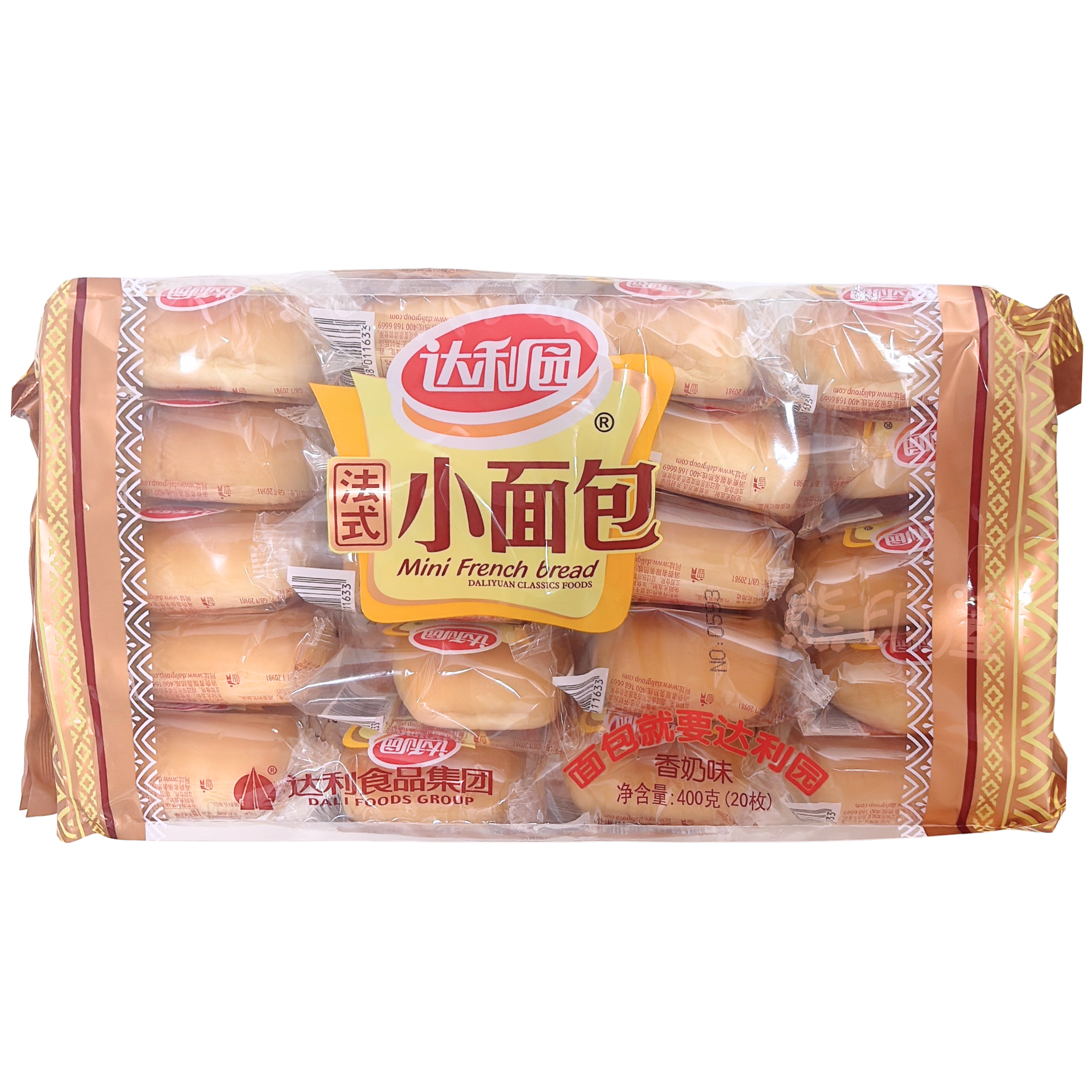 達利園法式小麵包(香奶味) 獨立包裝 400G