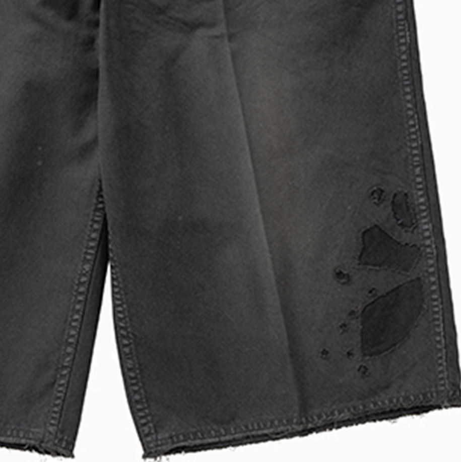LAST PCS: VISVIM 2026 S/S BROADER CHINO SHORTS CRASH - BLACK SIZE 4 PRE ORDER ITEM (預訂中)