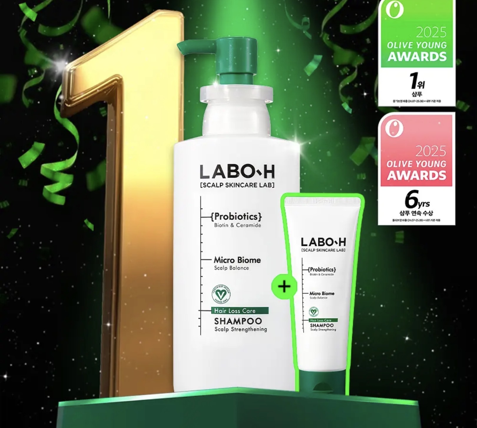 《現貨》LABO-H Scalp Strengthening Shampoo Hair Loss Care 750ml +100ml