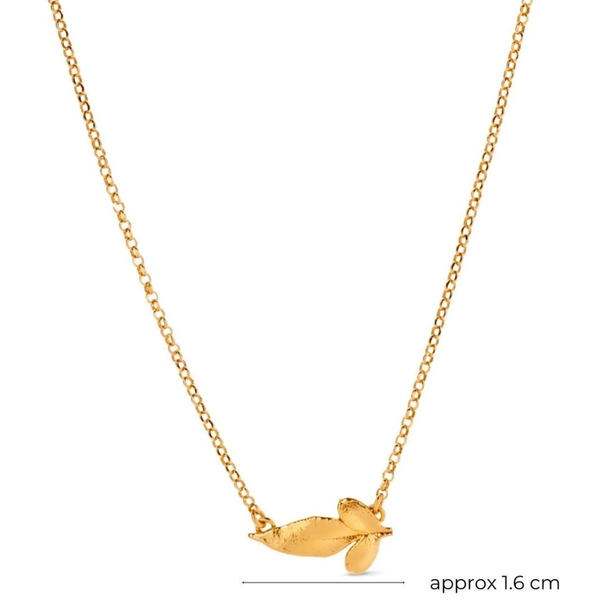 1TA0530-433 [THALLO] Callidora Jasmine Necklace Mini Layer 24K Gold Vermeil On Sterling Silver #s293b (EU)