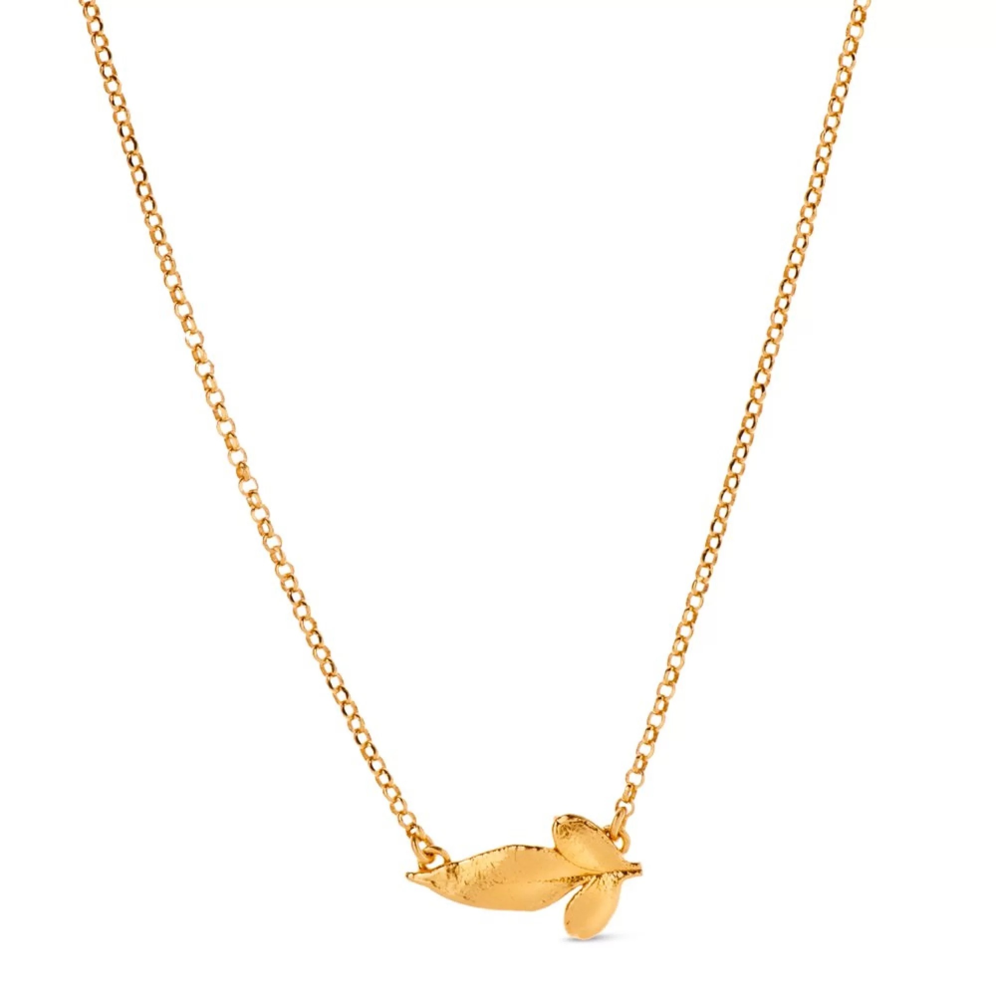 1TA0530-433 [THALLO] Callidora Jasmine Necklace Mini Layer 24K Gold Vermeil On Sterling Silver #s293b (EU)