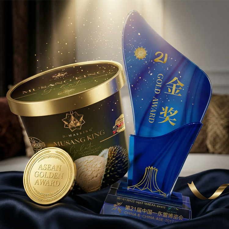 D.MASKING 貓山王榴槤義式冰淇淋榮獲第 21 屆中國—東盟博覽會 ASEAN Golden Award 金獎