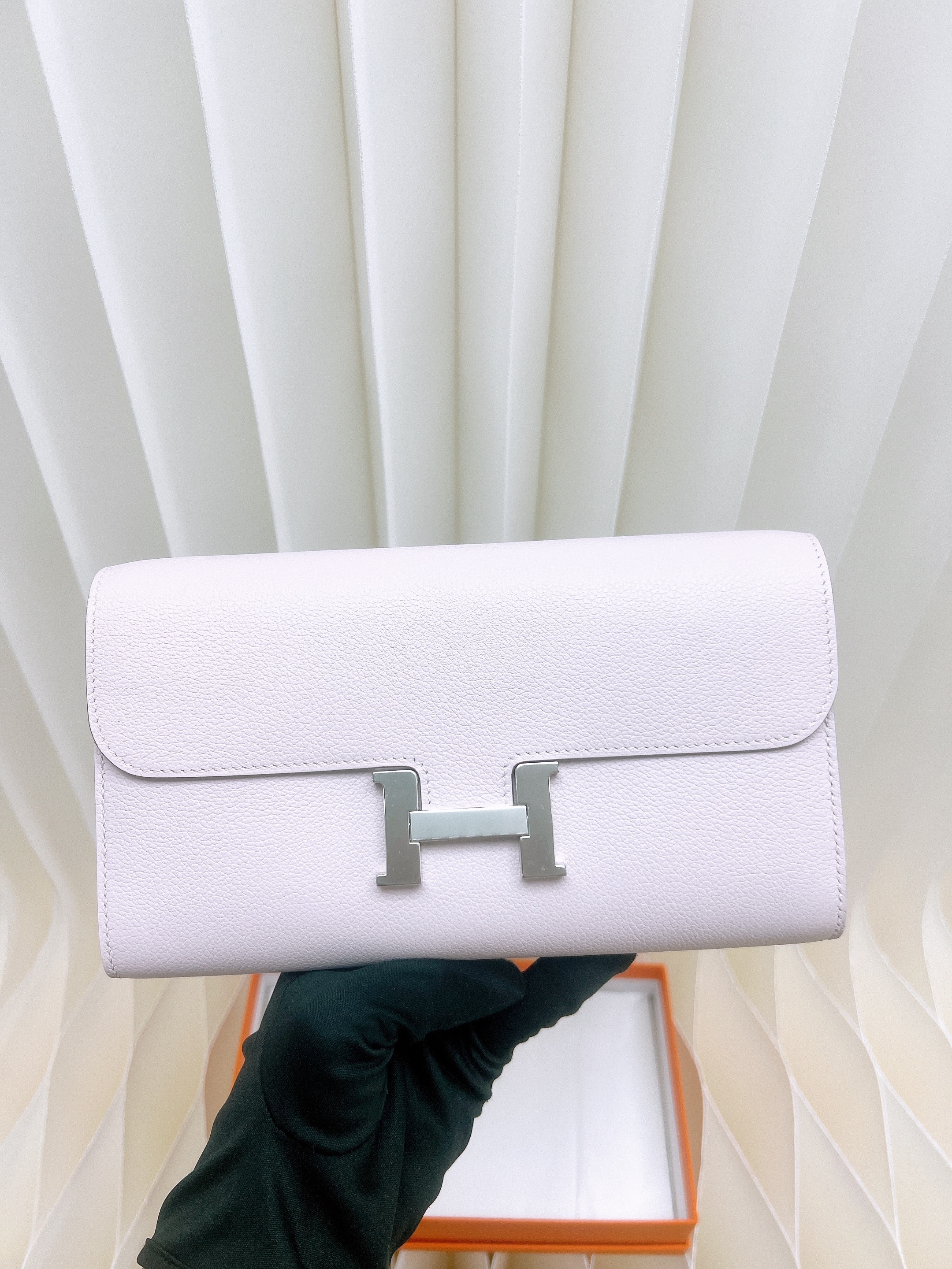 *Unused* Hermes constance to go (mauve pale phw/ stamp w)