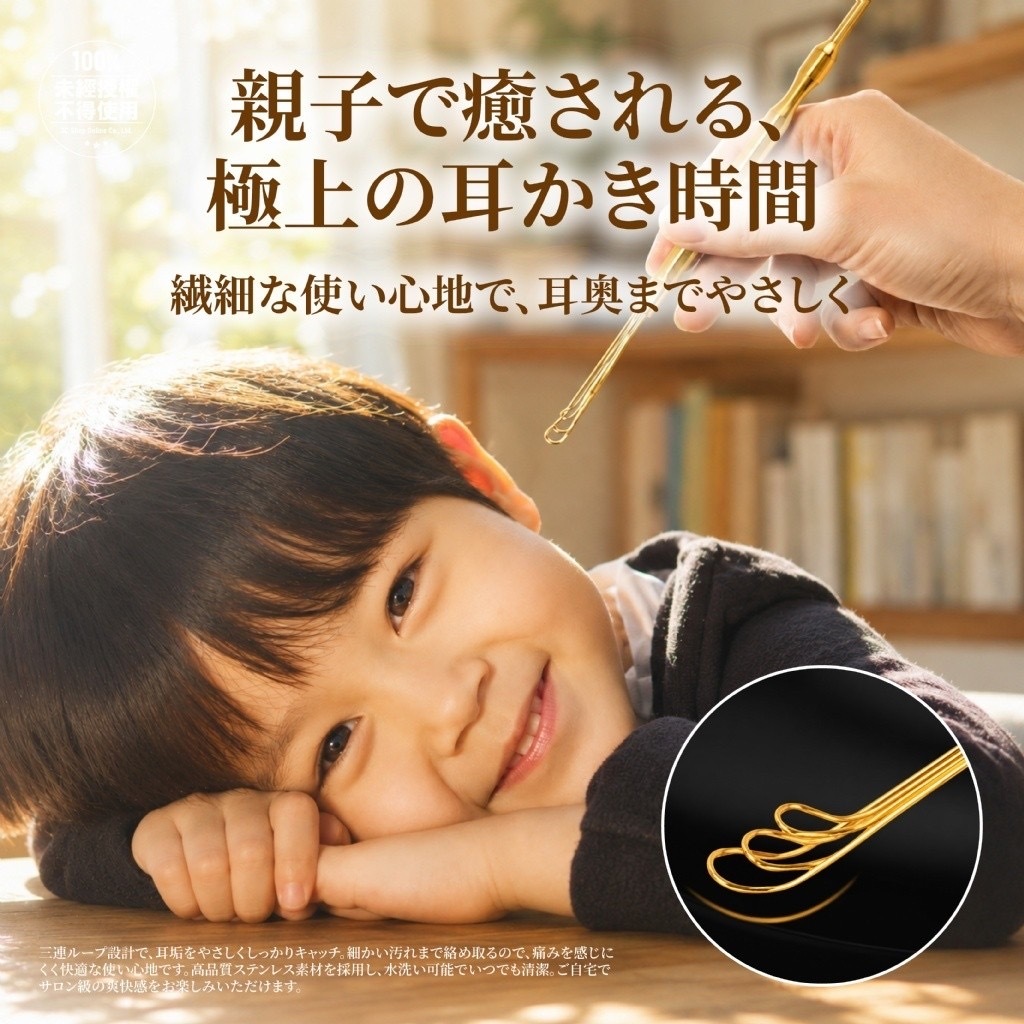 ヨウジソファソ®️日本匠技升級版三連環雙頭挖耳棒