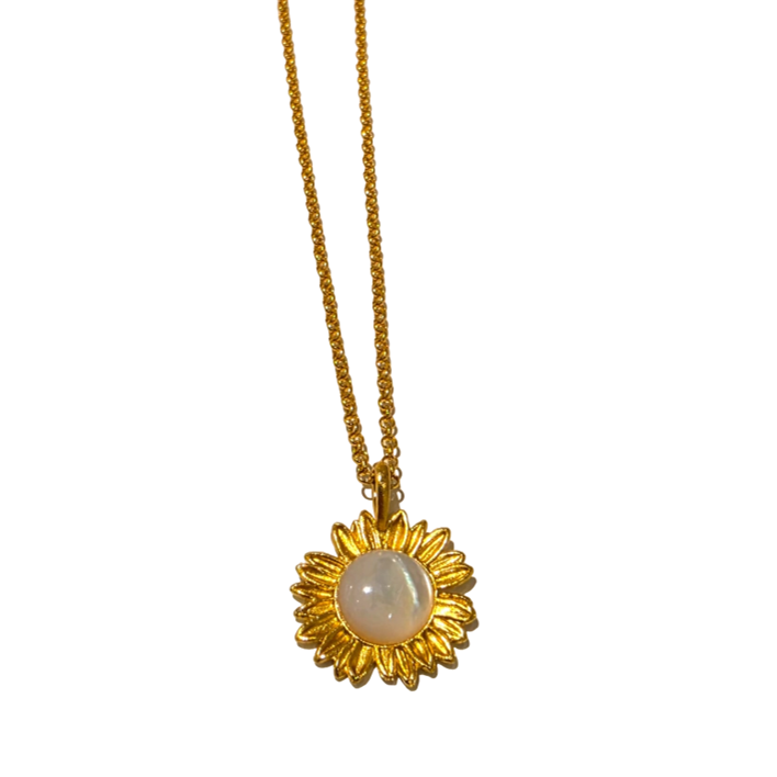1TA0530-391 [THALLO] 雛菊項鍊吊墜，925銀鍍24K金 #1611884s22 (EU)