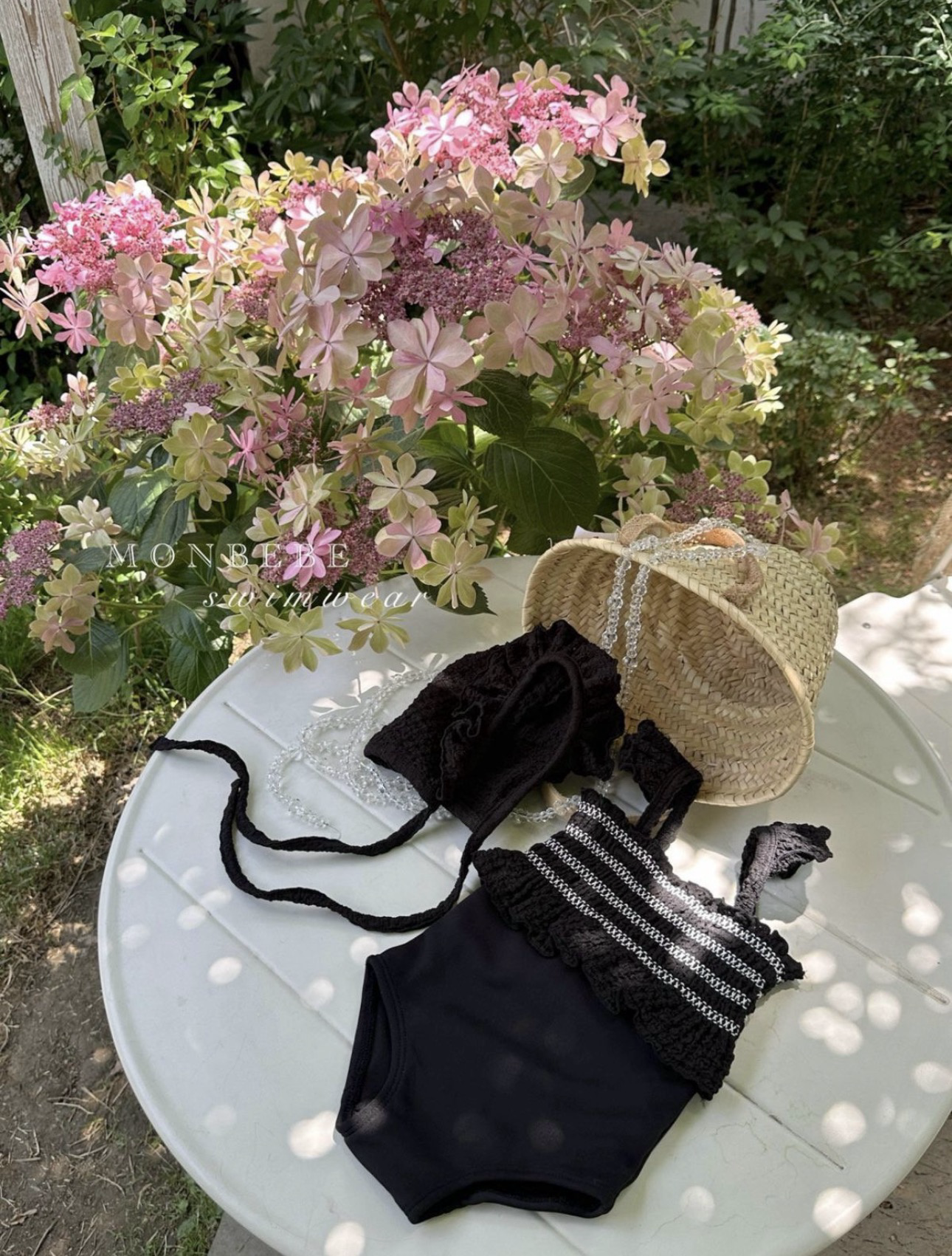 Monbebe Pinkle Swimsuit（With Bonnet）