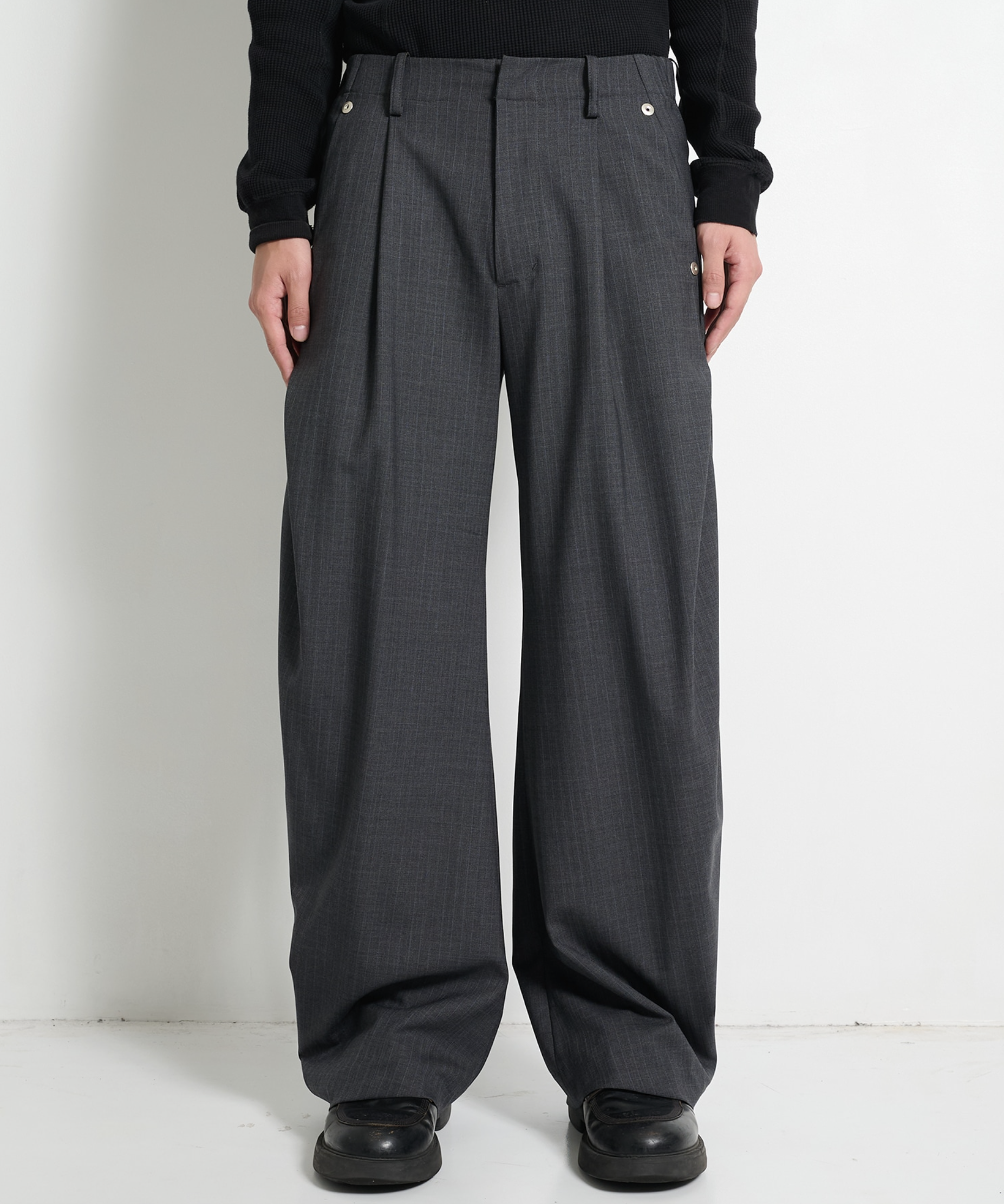 預訂 | CONZ Curved Leg Trousers 2.0 彎刀西裝褲 日本製