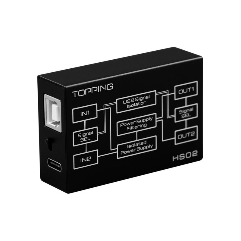 TOPPING HS02 USB 黑色｜接地迴路隔離器