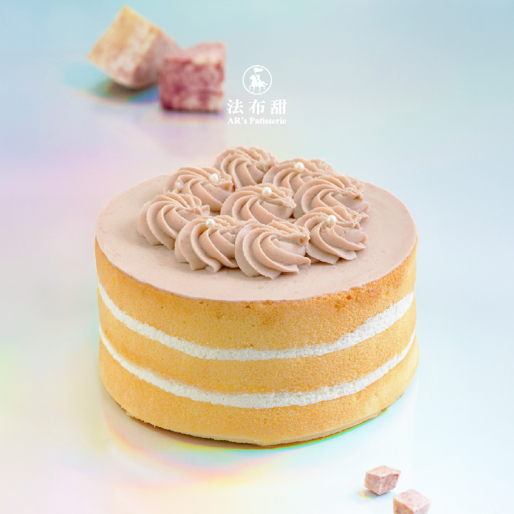 【法布甜】芋頭小姐法式玫瑰蛋糕禮盒（6吋/蛋奶素）｜唯一蛋奶素限定、在地綿密芋泥奢華生日慶獻禮