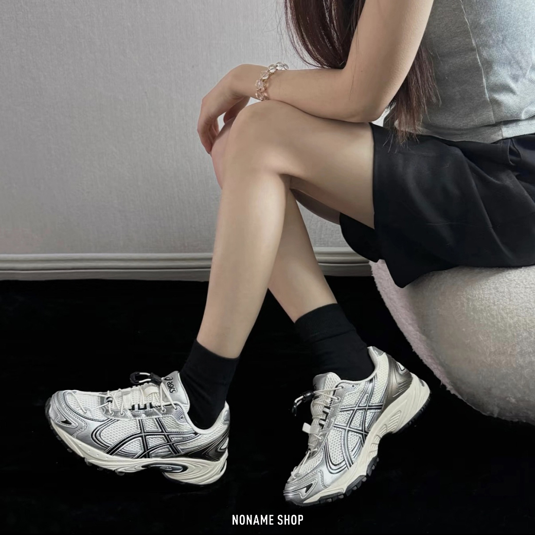 ASICS GEL-KAHANA TR V4 戶外機能 抽繩鞋帶 復古 運動 金屬奶油銀 (男/女同款)