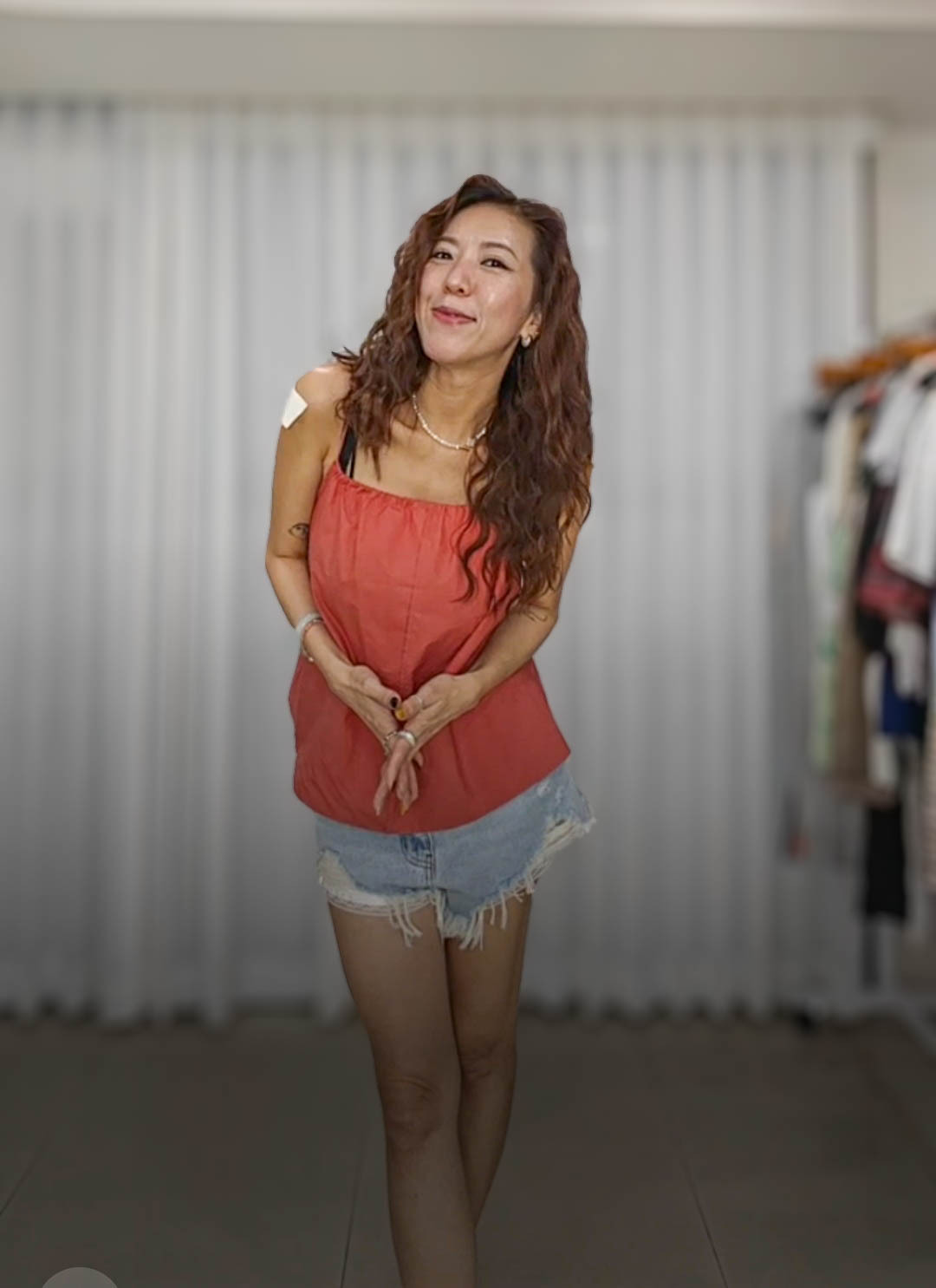 🎈K2848  ▶️細肩帶背心 👉B:cm L:58cm