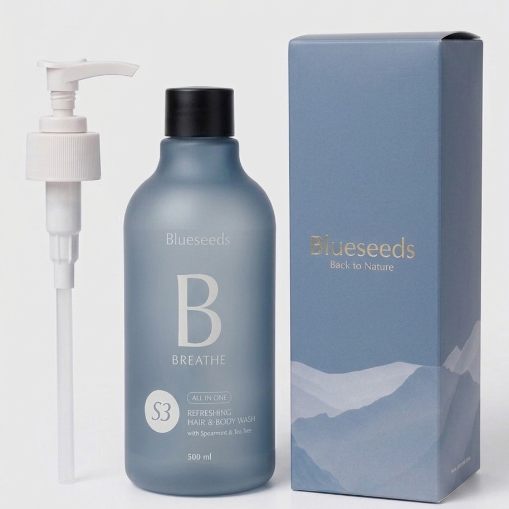 S3 薄荷茶樹全身舒爽潔淨露 500ml / 100ml｜洗髮沐浴 All in one