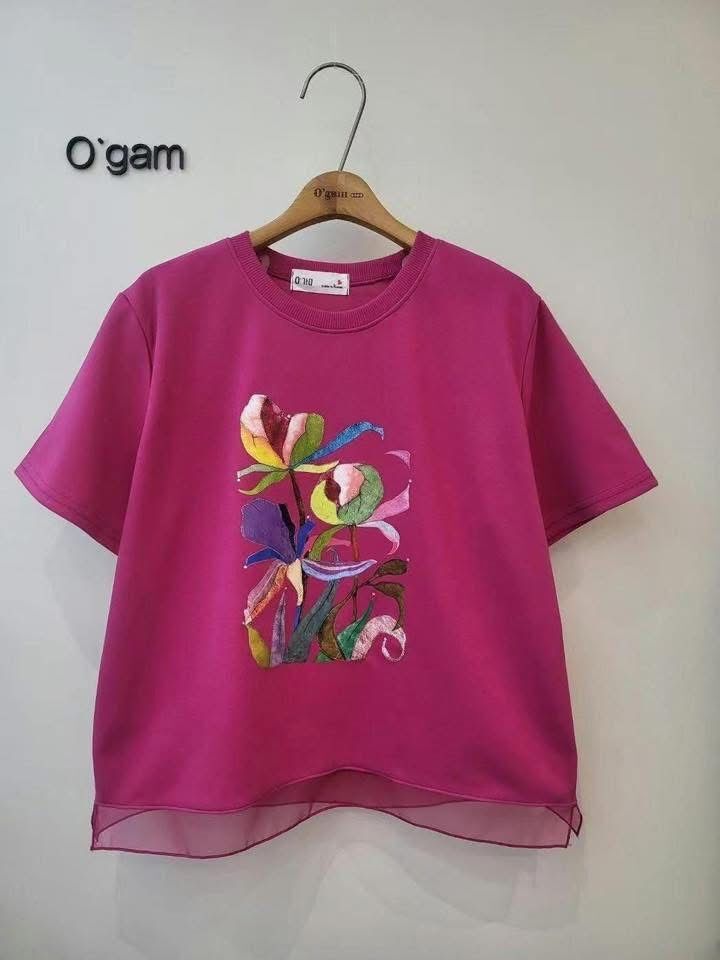 Ogam牌子花圖案top
