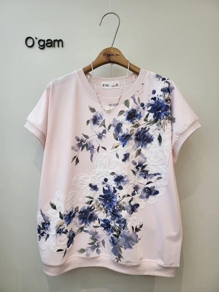 ogam牌子 lace 花圖案top