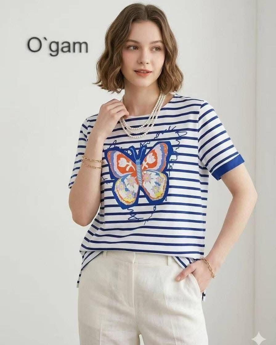ogam牌子蝴蝶圖案top