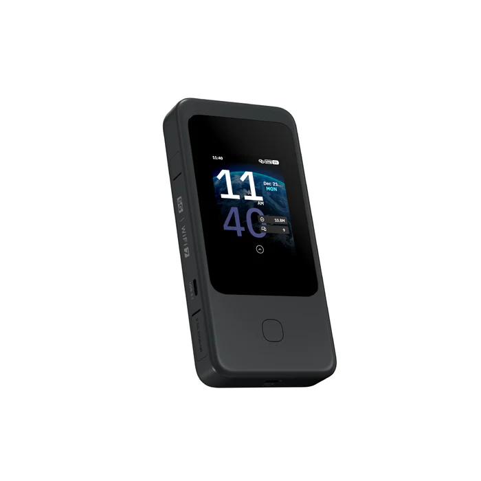 GL.iNet Mudi 7 (GL-E5800) 5G NR 三頻 Wi-Fi 7 行動隨行路由器 | 雙SIM+eSIM | 頂級VPN加密 | 2.8吋觸控螢幕