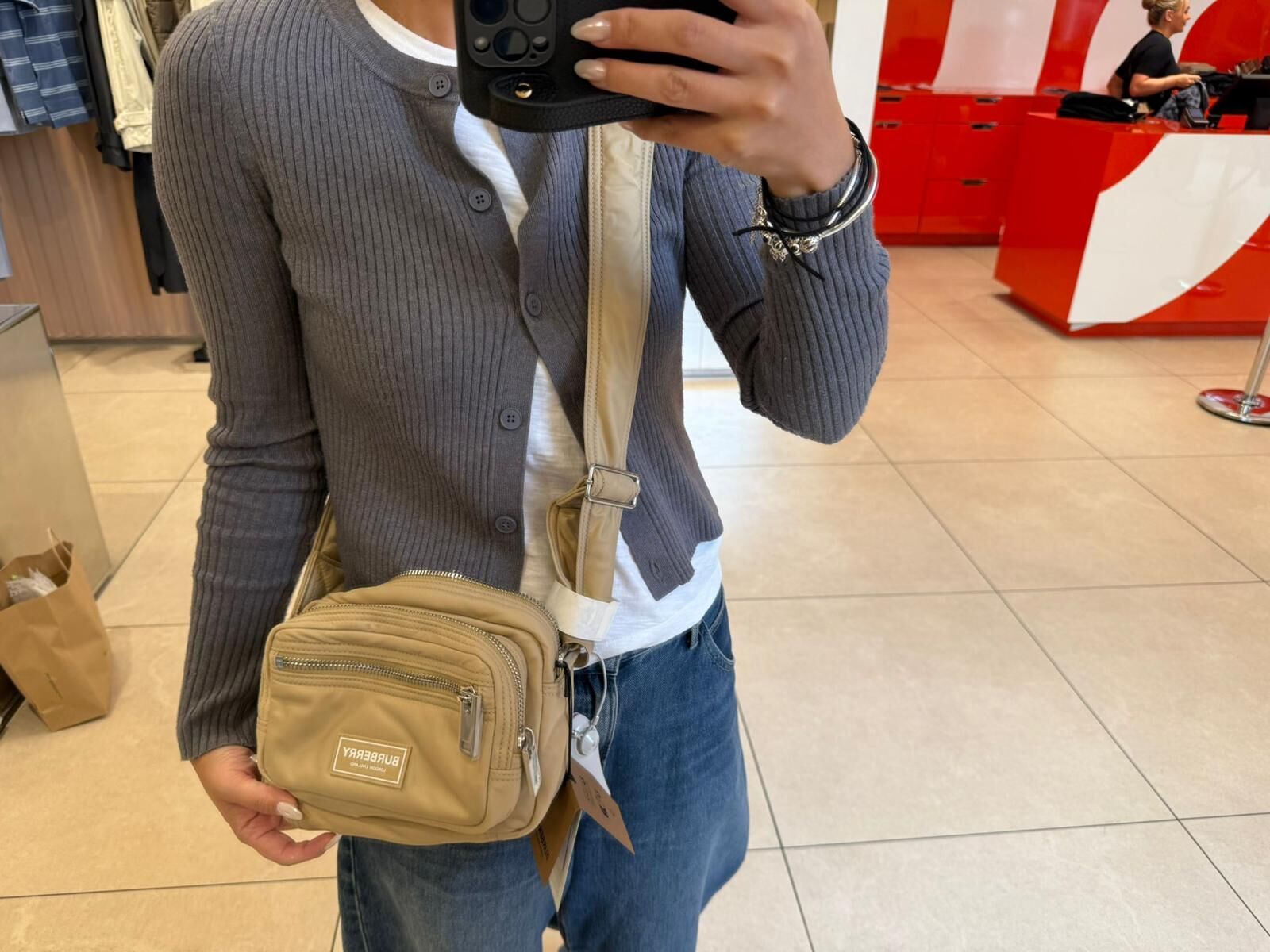 LYS01842 Burberry 尼龍腰包/斜揹袋