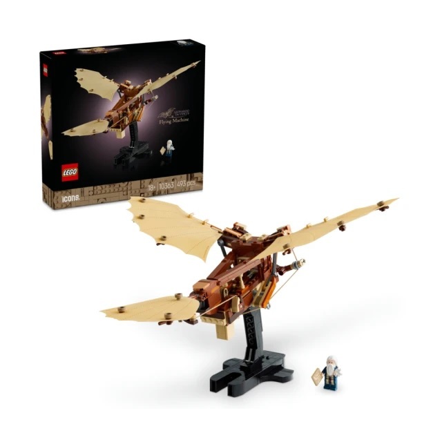 【玩具研究中心】LEGO 樂高 Icons 李奧納多達文西的飛行機器 10363