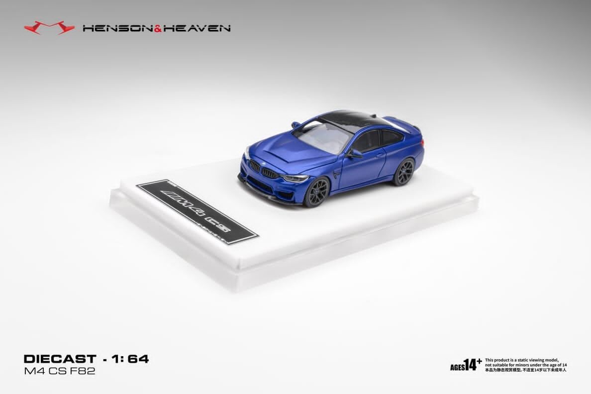 預訂:1/64 Henson & Heaven BMW M4 F82 CS Frozen Dark Blue (HHBM4FDB )