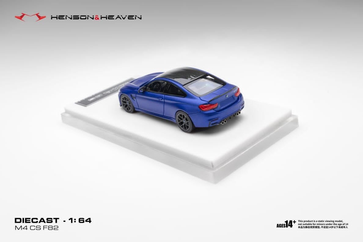 預訂:1/64 Henson & Heaven BMW M4 F82 CS Frozen Dark Blue (HHBM4FDB )
