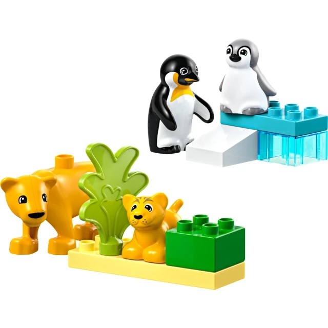 【玩具研究中心】LEGO 樂高 Duplo 野生動物家庭：企鵝和獅子 10442