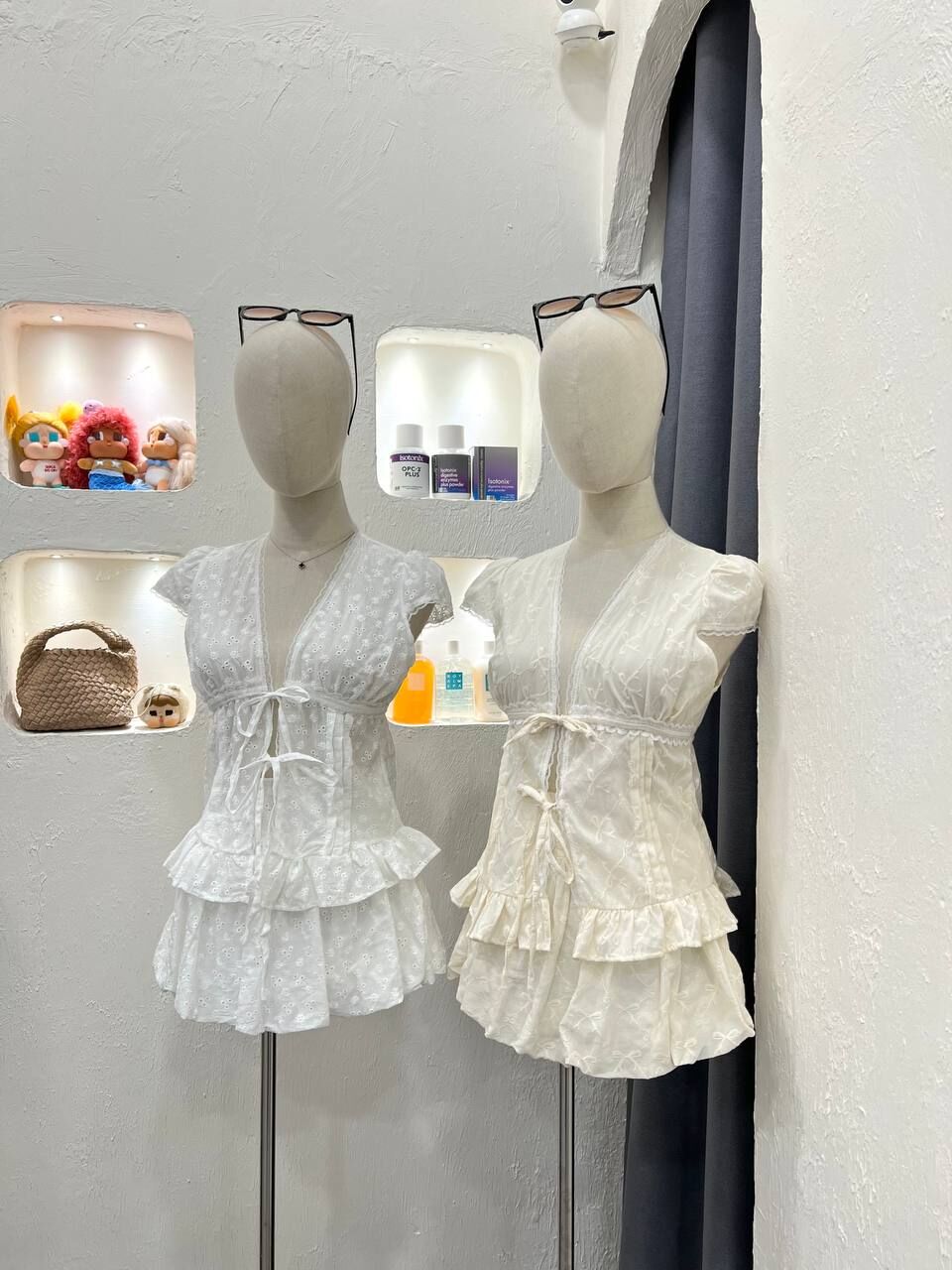 Short Sleeve Lacey Set