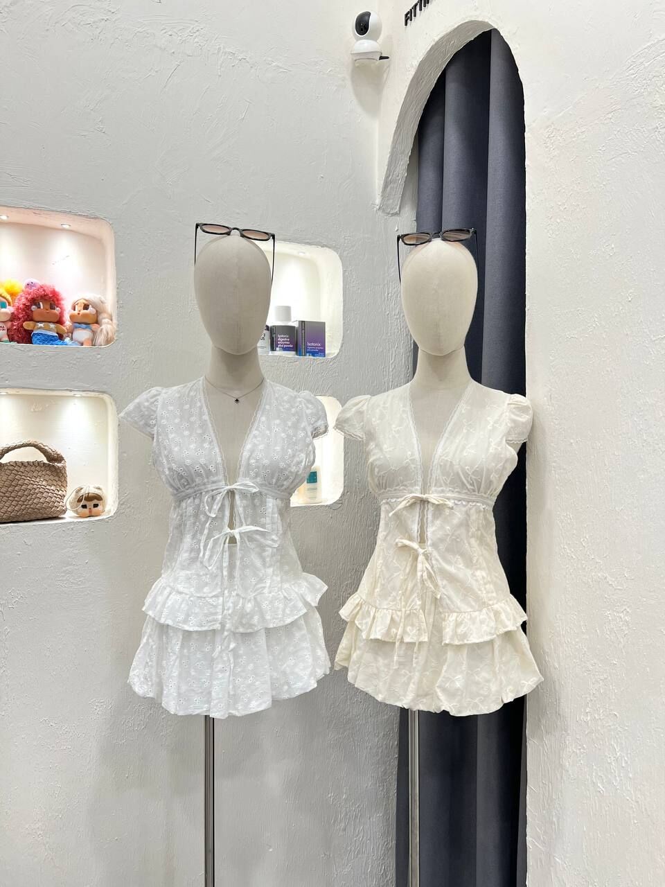 Short Sleeve Lacey Set