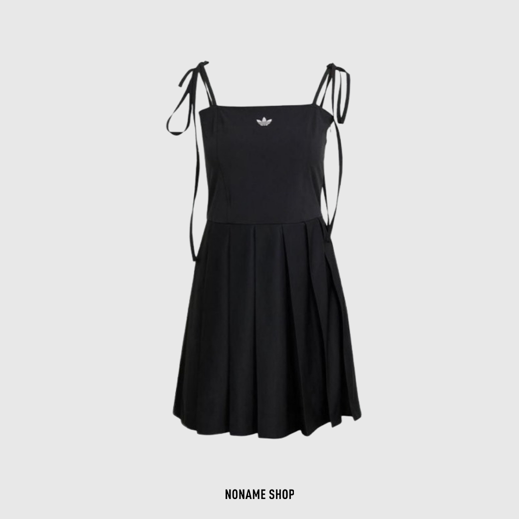 ADIDAS ORIGINALS 蝴蝶結 連身 赫本風 小黑裙 連身裙 (女款)