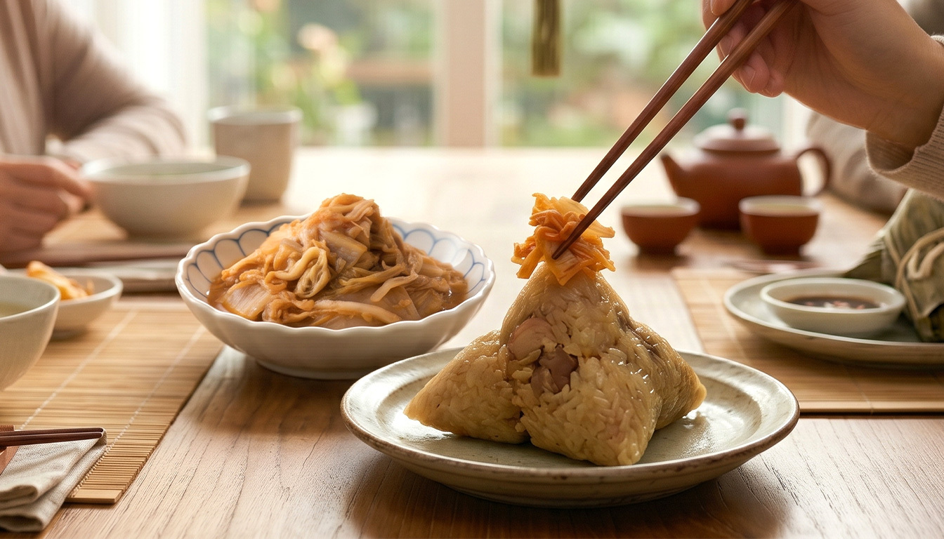2026端午粽子解膩吃法,搭配協發行泡菜日式胡麻泡菜