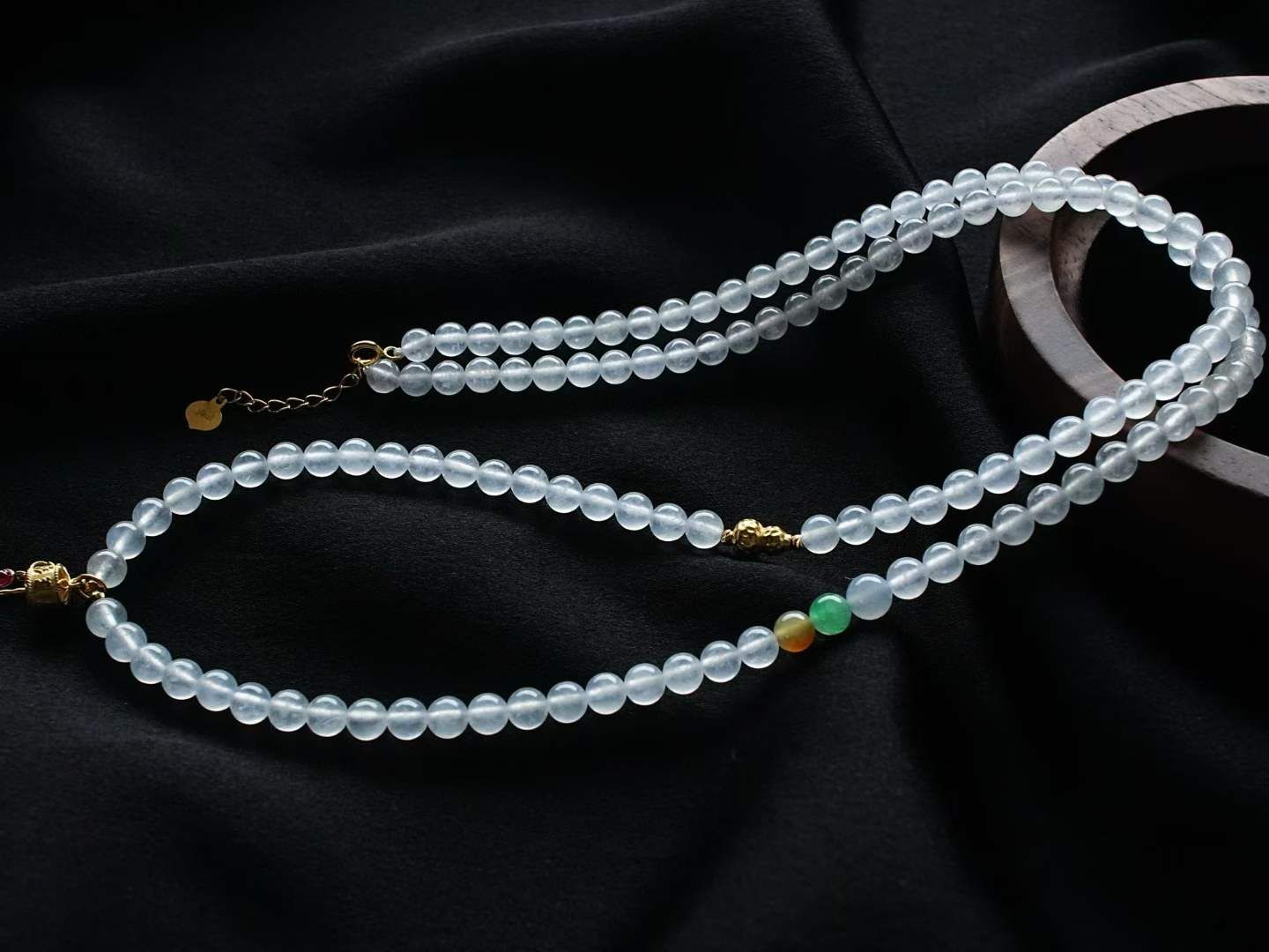 翡翠高冰手鏈項鏈兩用款 (4.3mm直徑),天然翡翠A玉, 緬甸玉, Jade, Jadeite