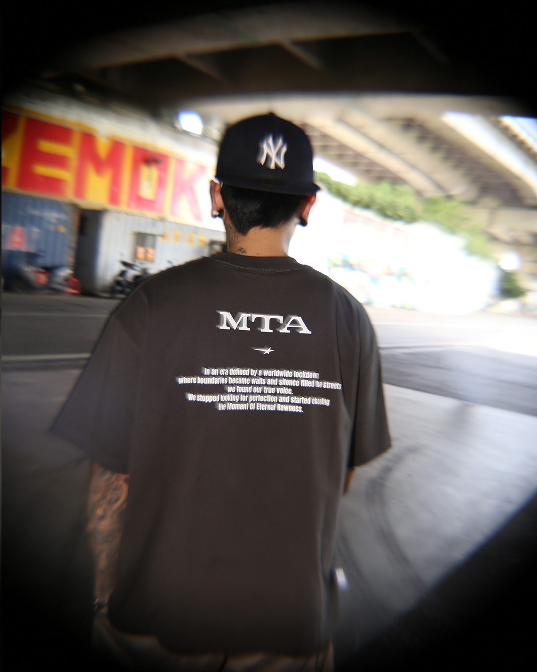 MTA TEETH BOXY T-SHIRT 碳色 紫色 印花 純棉 街頭 牙齒 Boxy 短袖 上衣 短T【M26ST4】