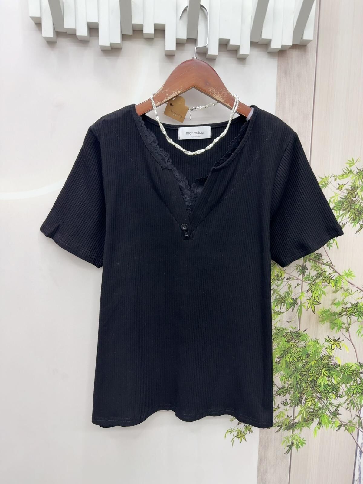 (現貨區)ma牌子拼Lace top~171AB