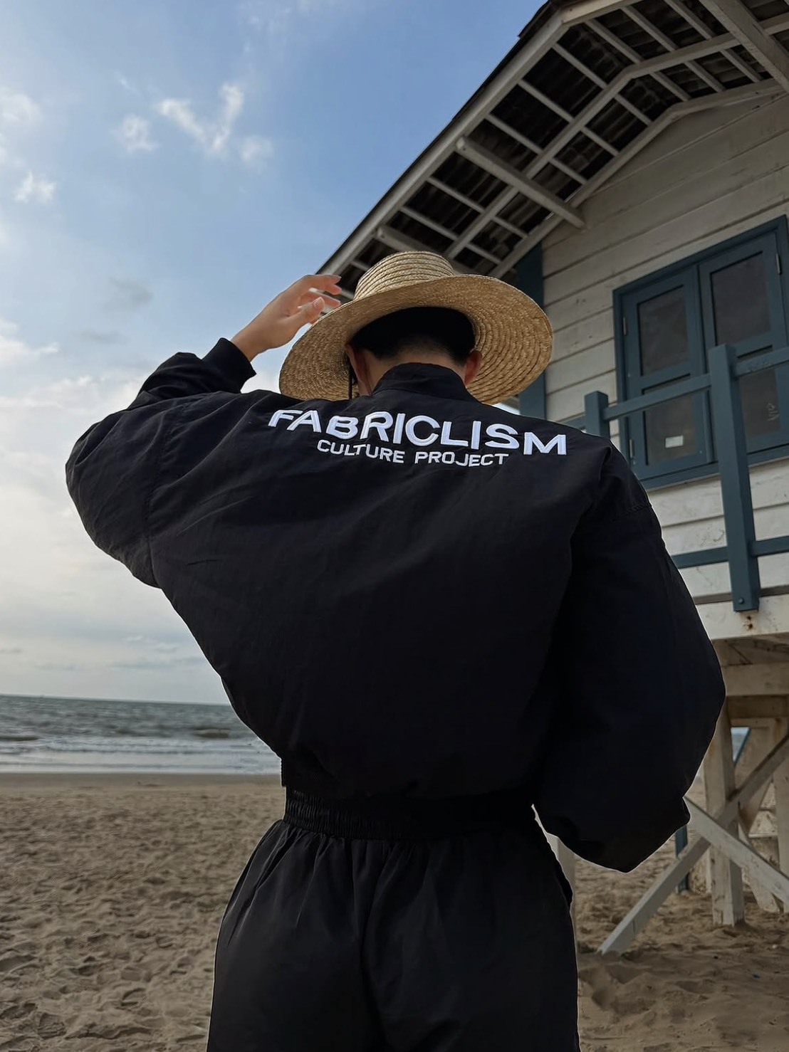 （現貨）越南品牌 FABRICLISM FBLS CTR 條紋內裡 boxy 外套 FBLS07