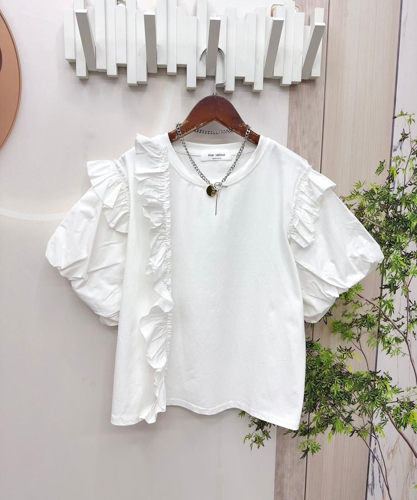 ma牌子ruffle top~171X