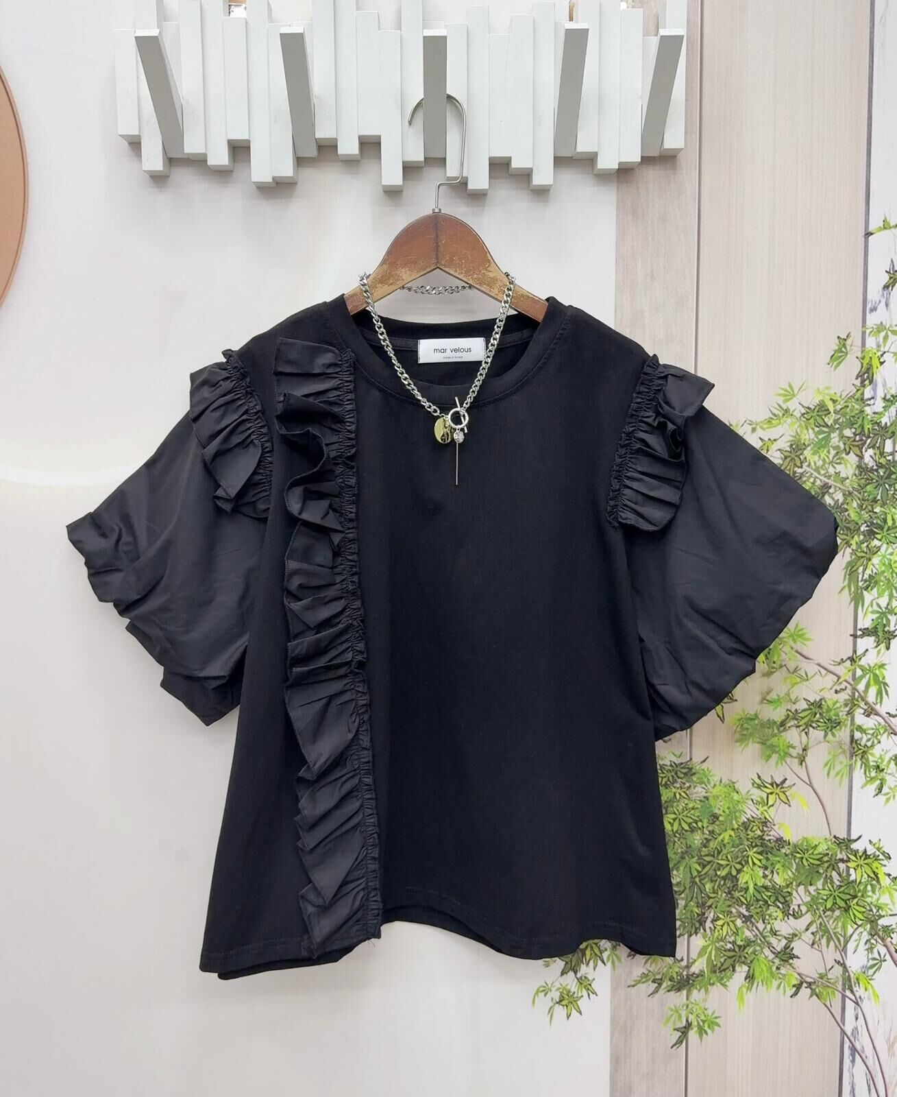 ma牌子ruffle top~171X