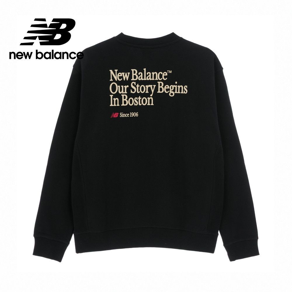 NEW BALANCE 大學T NB 黑色 1906 刺繡 長袖 男 MT53809BK