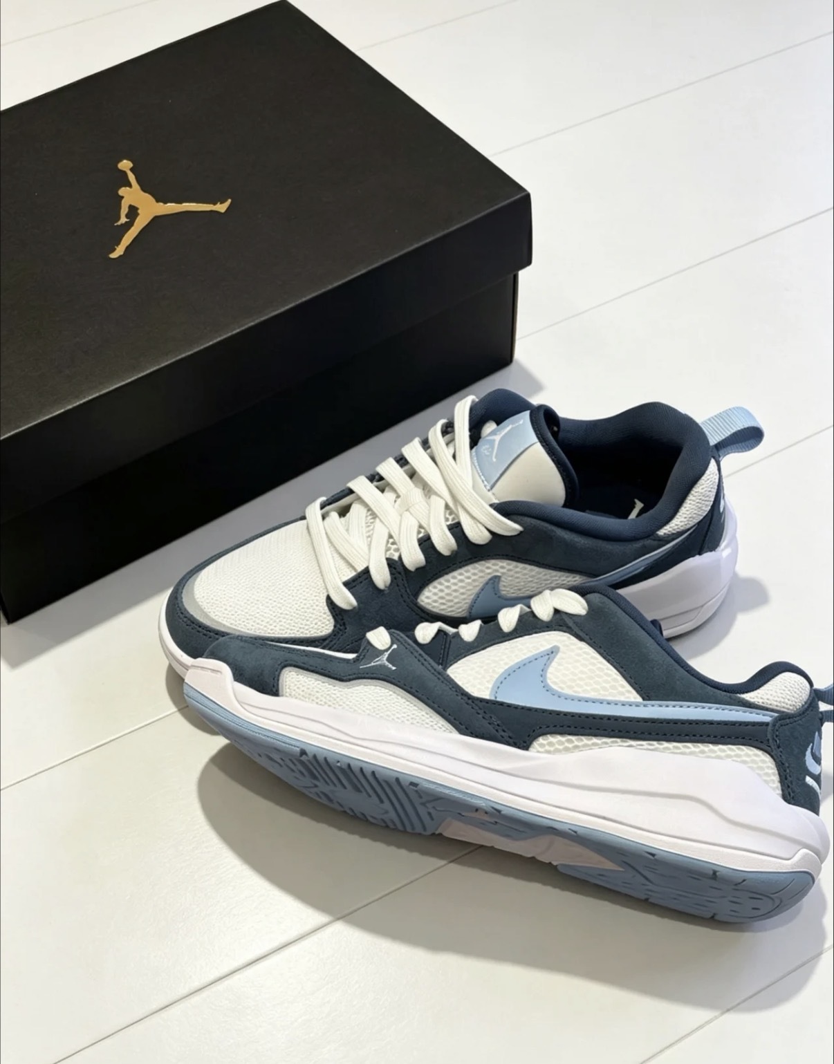 大童鞋 女鞋 NIKE JORDAN CMFT ERA GS 藍綠 透氣 緩震 麂皮 網眼 運動鞋【HQ0506-103】